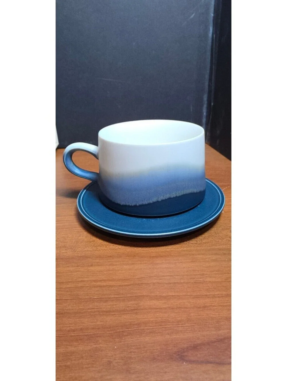 NIB Ceramic Coffee Mug Set with Saucers, 7.44 OZ, Brand:JDCervita